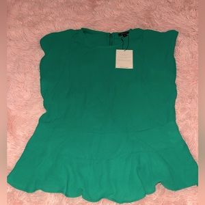 Stella & Dot Green short sleeve Blouse